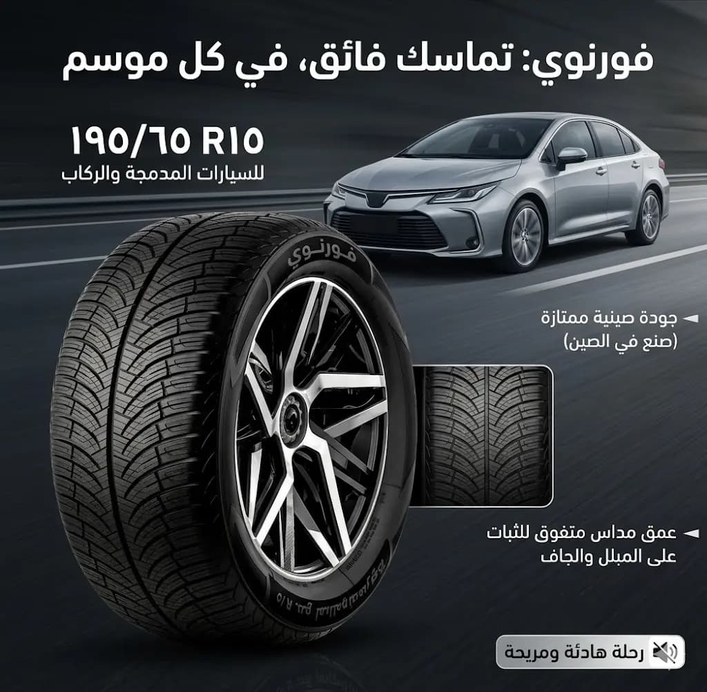 اطار صيني فورنوي 195/65 R15 / Fronway Chinese Tire 195/65 R15