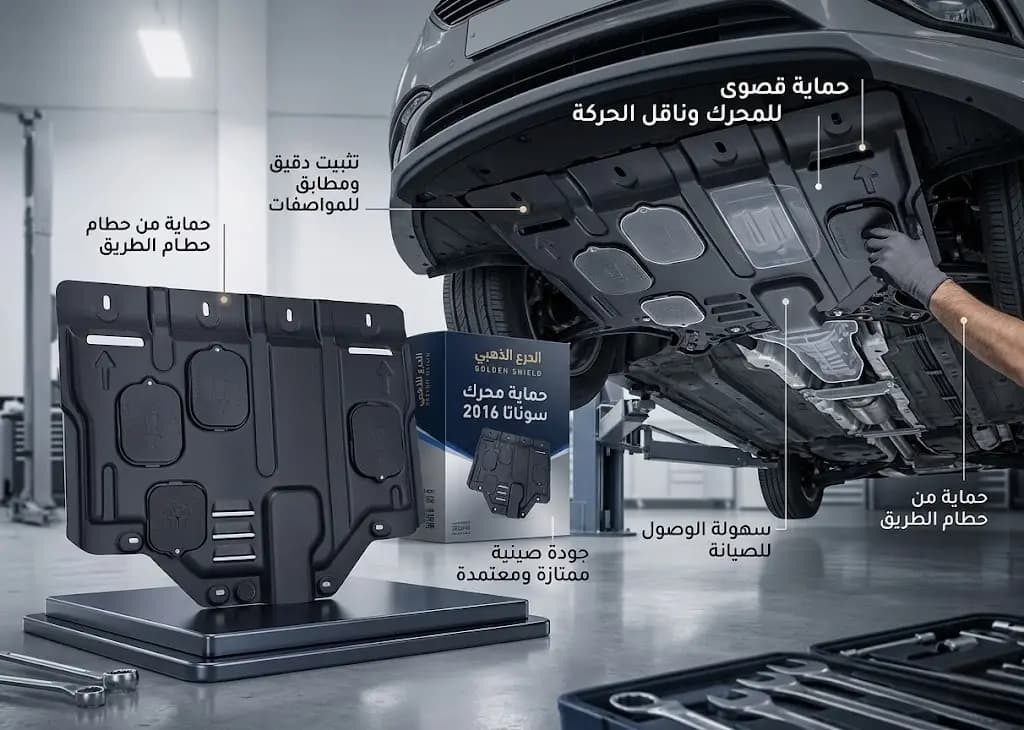 واقية محرك هيونداي سوناتا 2016 صيني / Engine Guard Hyundai Sonata 2016 Chinese