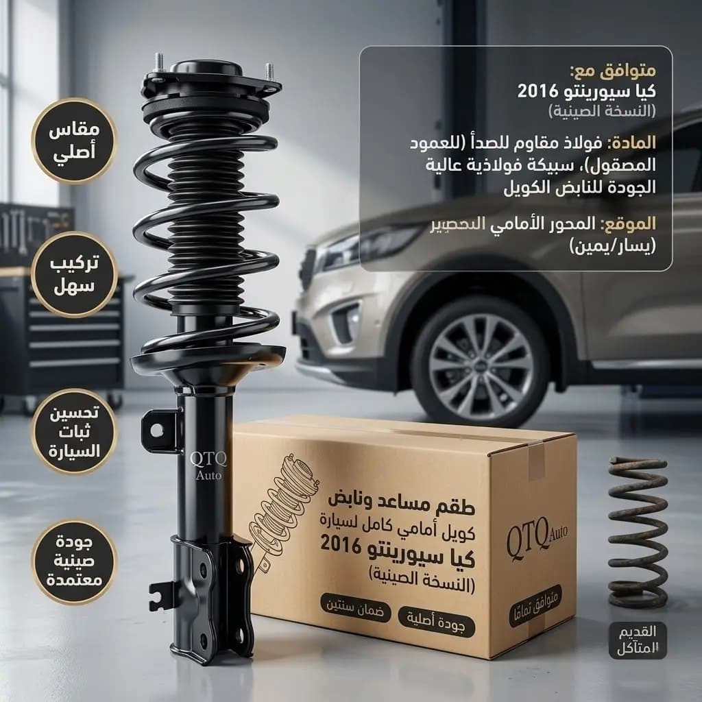 نابض أمامي كيا سيورينتو 2016 صيني / Kia Sorento 2016 Chinese Front Coil Spring