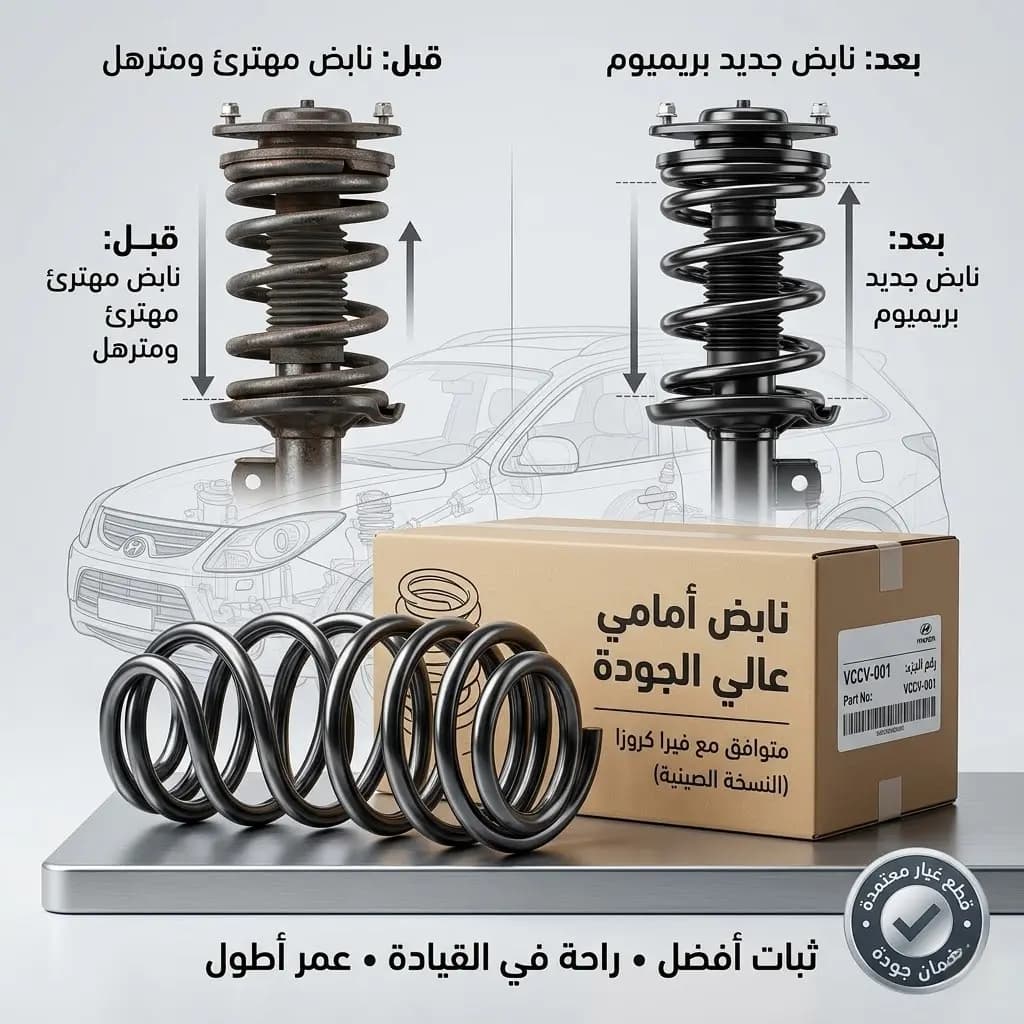 نابض أمامي فيرا كروزا صيني / Front Coil Spring Vera Cruza (Chinese Version)