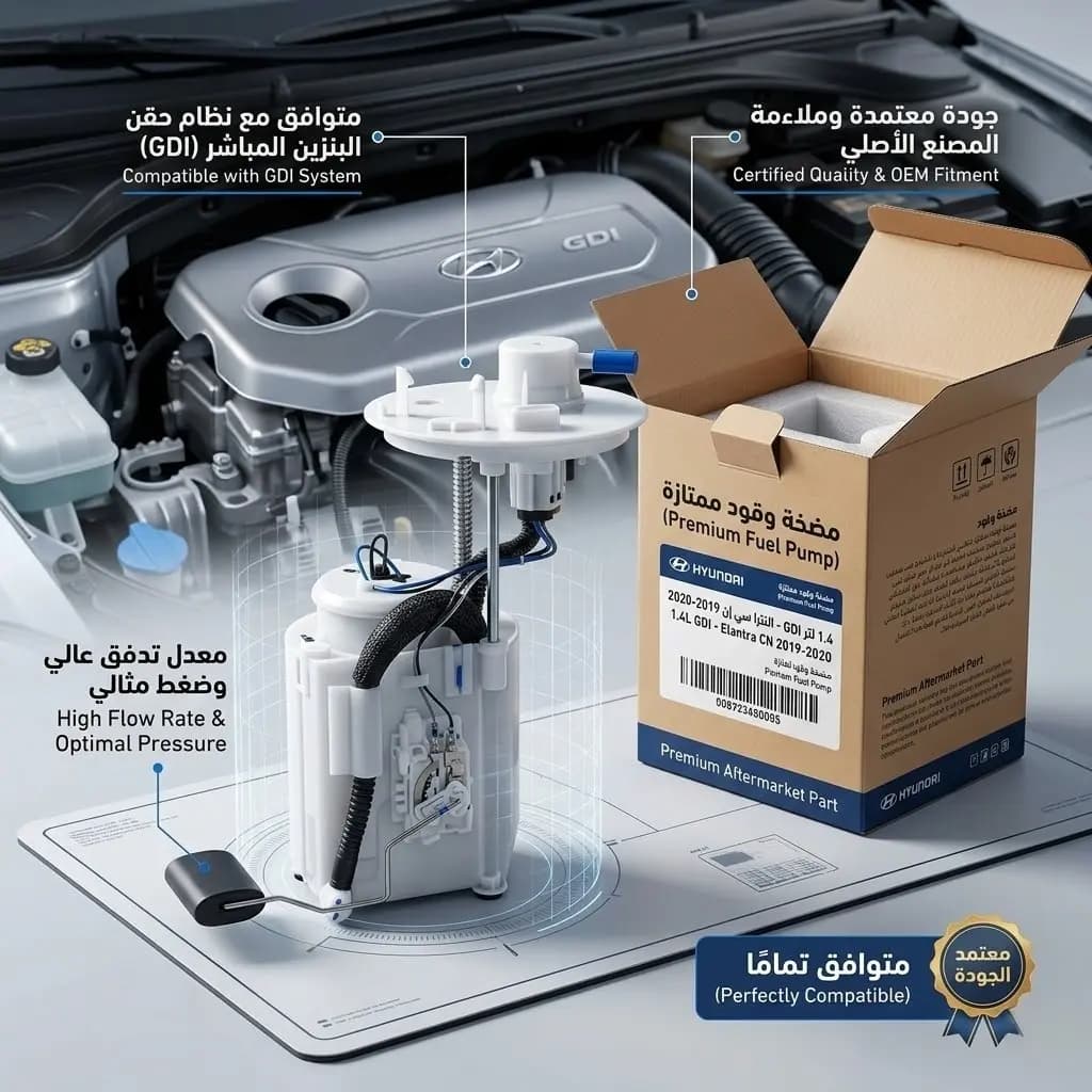 حقانة بنزين 1.4 GDI النترا 19-20 صيني / Fuel Pump 1.4 GDI Elantra 19-20 Chinese