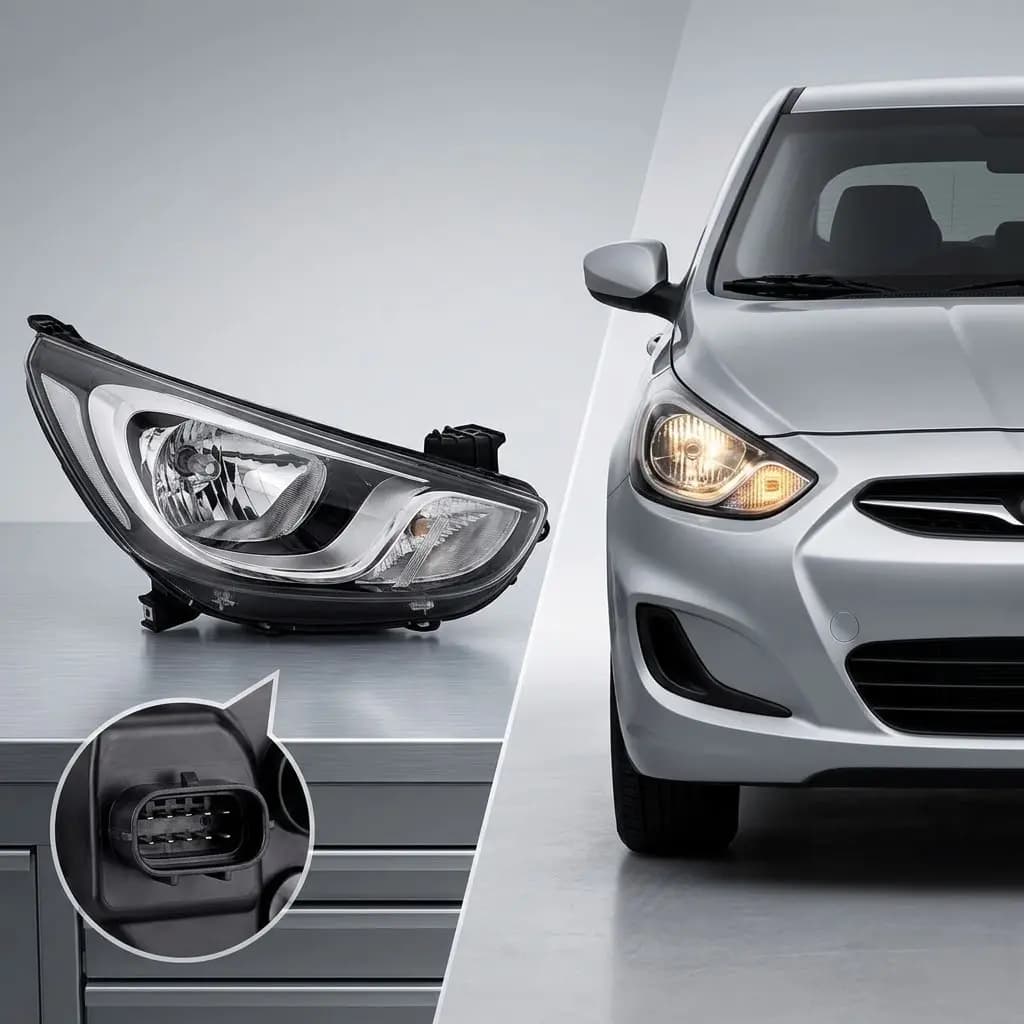 ضوء أمامي هيونداي اكسنت 2011 صيني / Hyundai Accent 2011 Headlight (Chinese)