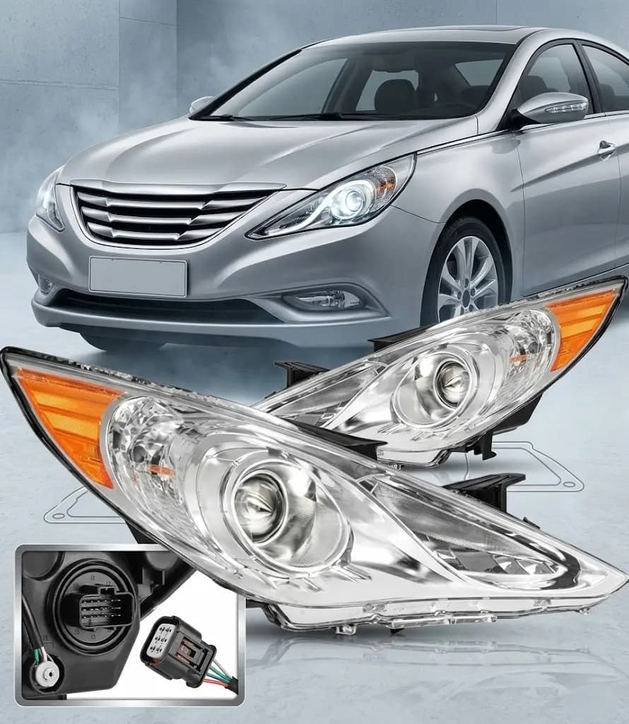 ضوء أمامي هيونداي سوناتا مع سوك 2014 صيني / Headlight Assembly Hyundai Sonata