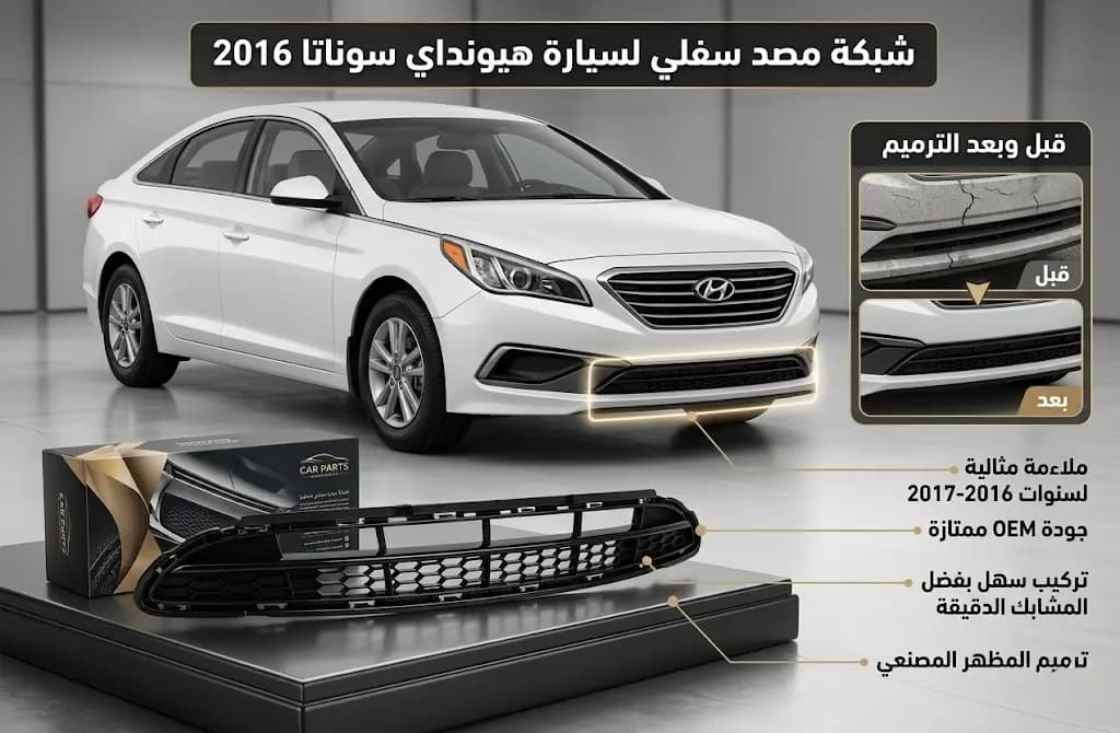 شبك طبون أمامي سفلي هيونداي سوناتا 2016 صيني / Hyundai Sonata 2016