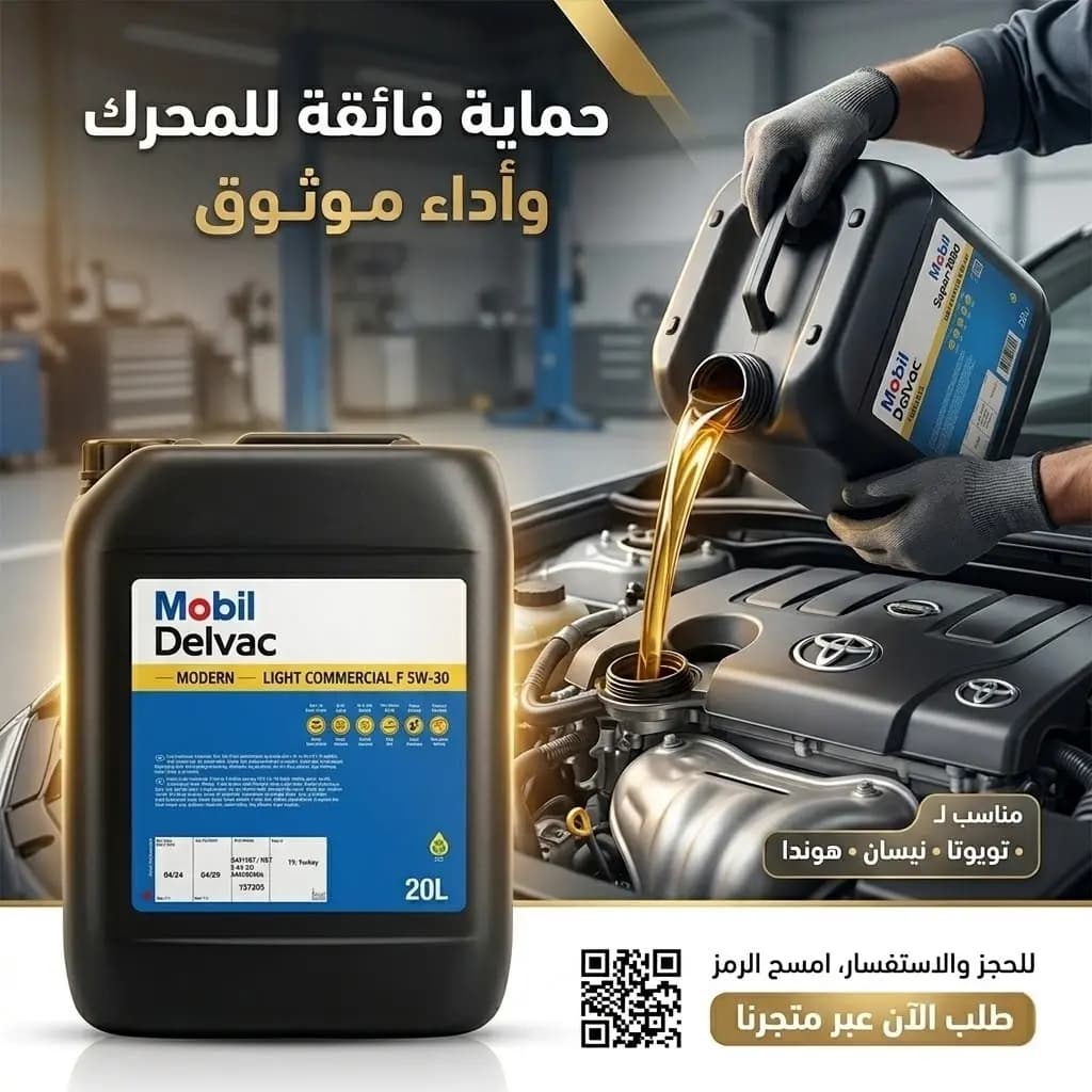زيت موبيل سوبر 3000 (10W-40) 20 لتر تويوتا-نيسان-هوندا / Mobil Super 3000