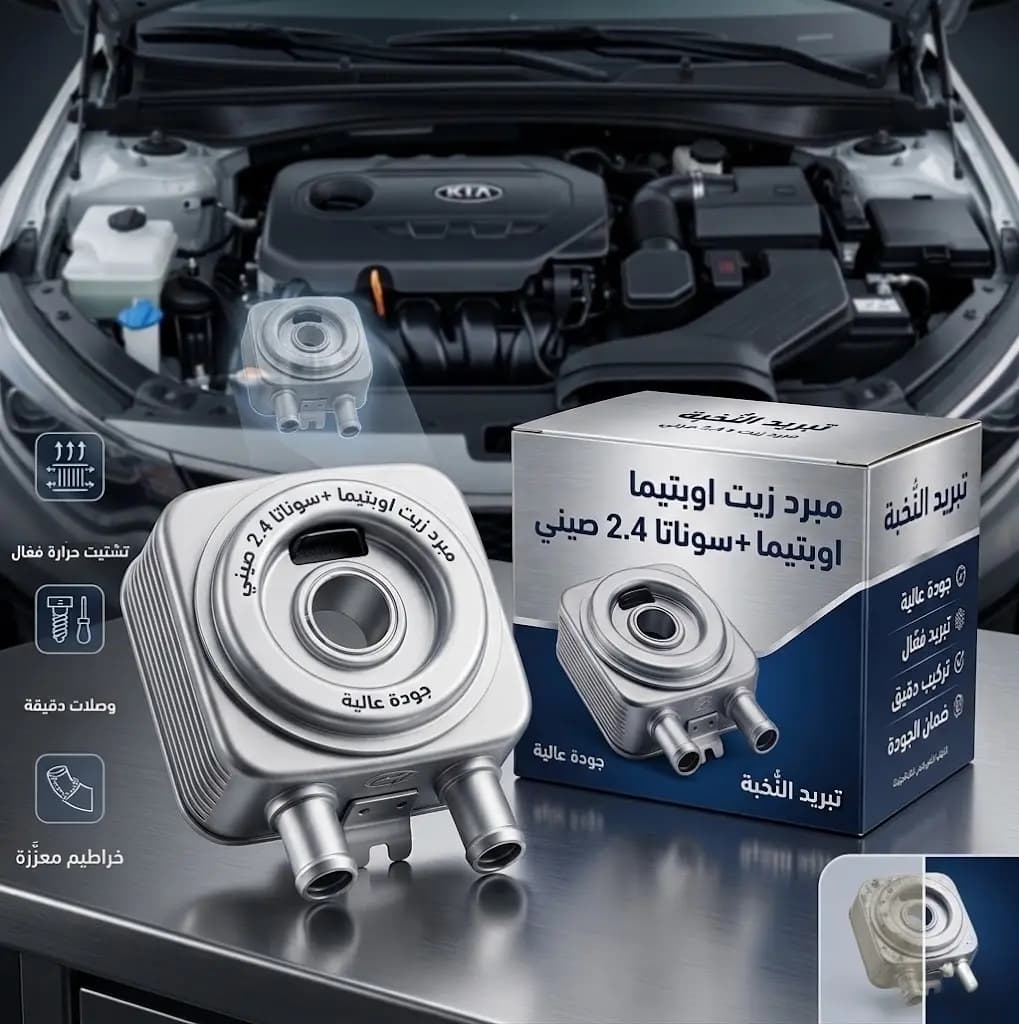 مبرد زيت اوبتيما+سوناتا 2.4 صيني / Oil Cooler Optima+Sonata 2.4 Chinese